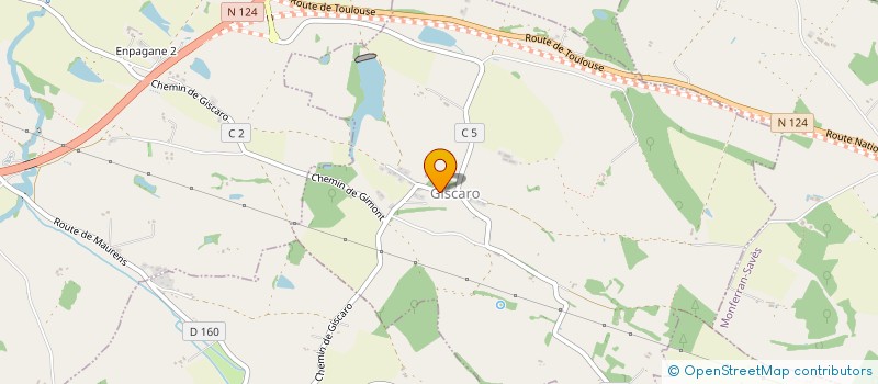 localisation de l'entreprise MONSIEUR BRUNO LACOUR  ESCORNEBOEUF