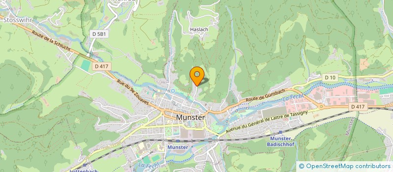 localisation de l'entreprise MONSIEUR BRUNO LACOUR  MUNSTER