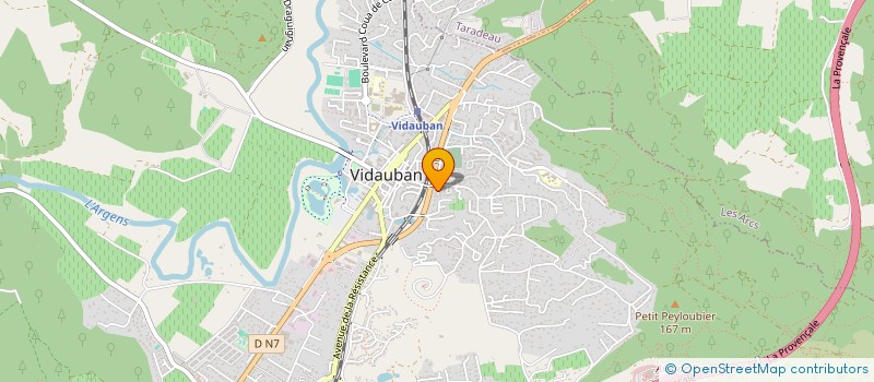 localisation de l'entreprise MONSIEUR BRUNO LACOURT  VIDAUBAN