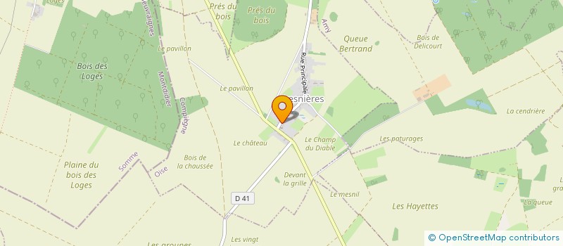 localisation de l'entreprise MONSIEUR BRUNO LACROIX  FRESNIERES