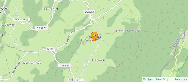 localisation de l'entreprise MONSIEUR BRUNO LADET  BELLECOMBE