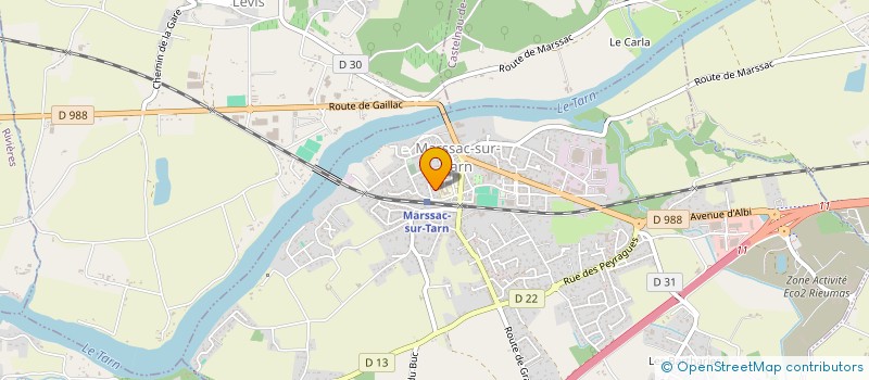 localisation de l'entreprise MONSIEUR BRUNO LADEVIE  MARSSAC-SUR-TARN