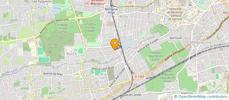 localisation de l'entreprise MONSIEUR BRUNO LAFARGUE  MERIGNAC