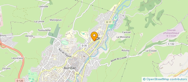 localisation de l'entreprise MONSIEUR BRUNO LAGARDE à AURILLAC