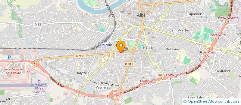 localisation de l'entreprise MONSIEUR BRUNO LAILHEUGUE à ALBI