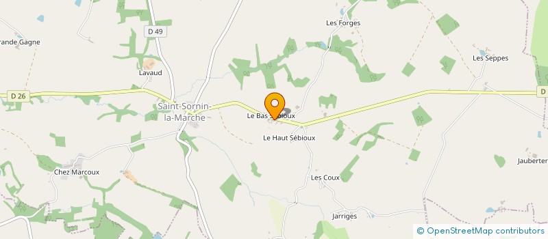 localisation de l'entreprise MONSIEUR BRUNO LAJEUNESSE à SAINT-SORNIN-LA-MARCHE