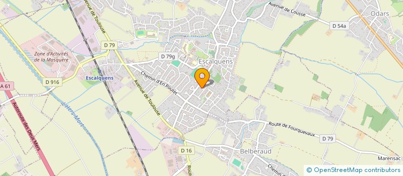 localisation de l'entreprise MONSIEUR BRUNO LAJOUS  ESCALQUENS