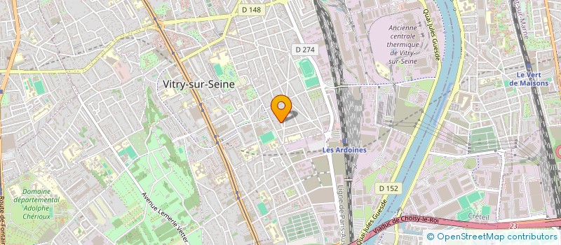 localisation de l'entreprise MONSIEUR BRUNO LAJOUX à VITRY-SUR-SEINE