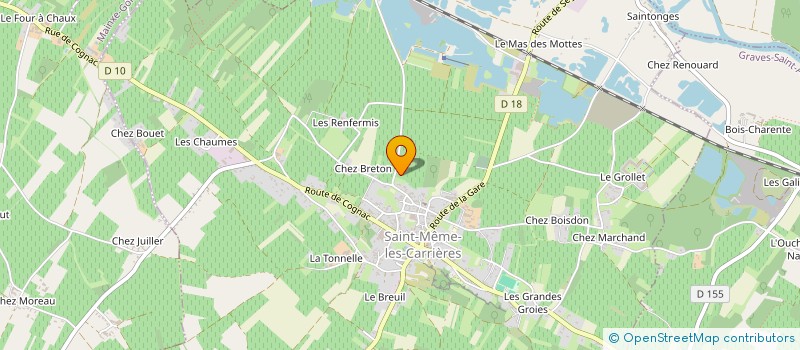 localisation de l'entreprise MONSIEUR BRUNO LALIEVE à SAINT-MEME-LES-CARRIERES