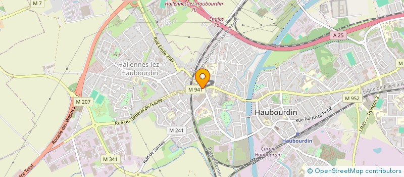 localisation de l'entreprise MONSIEUR BRUNO LALINE  HAUBOURDIN