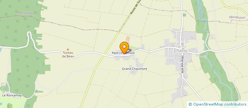 localisation de l'entreprise MONSIEUR BRUNO LALLIER  CHASSY