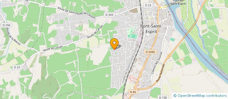 localisation de l'entreprise MONSIEUR BRUNO LALOUETTE  PONT ST ESPRIT