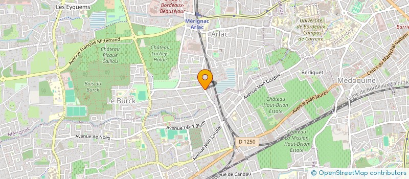 localisation de l'entreprise MONSIEUR BRUNO LAMARLERE  MERIGNAC