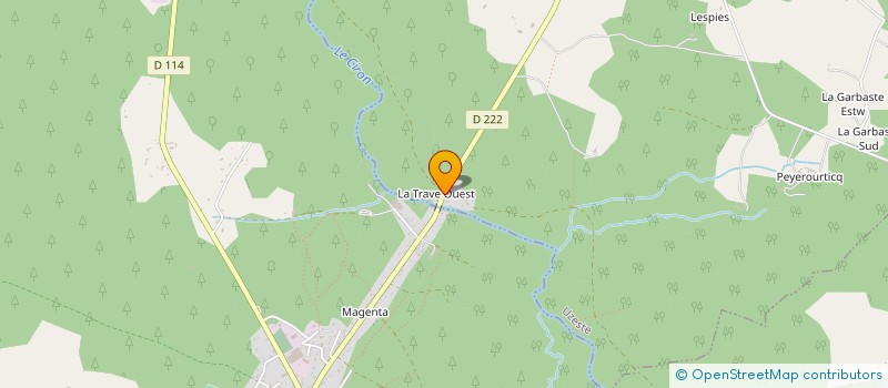 localisation de l'entreprise MONSIEUR BRUNO LAMARQUE  UZESTE