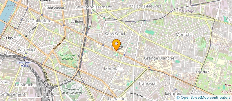 localisation de l'entreprise MONSIEUR BRUNO LAMBERT  LYON