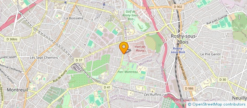 localisation de l'entreprise MONSIEUR BRUNO LAMPRE à MONTREUIL