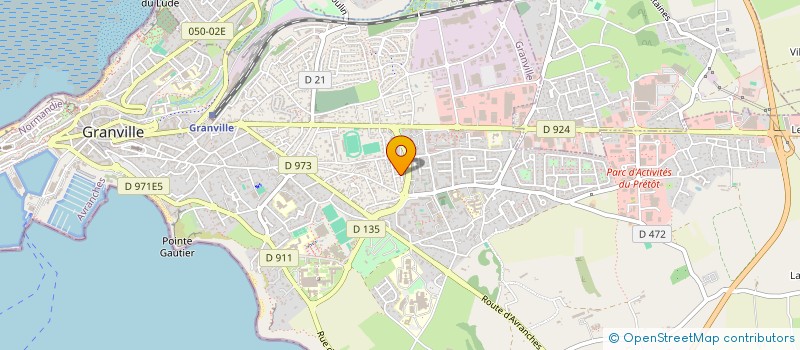 localisation de l'entreprise MONSIEUR BRUNO LAMY  GRANVILLE