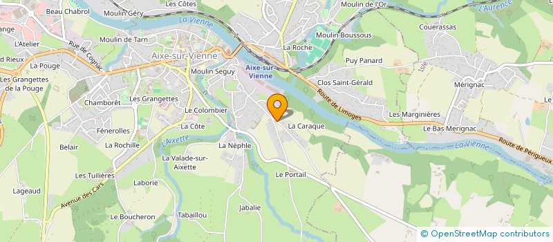 localisation de l'entreprise MONSIEUR BRUNO LAMY DE LA CHAPELLE à AIXE-SUR-VIENNE