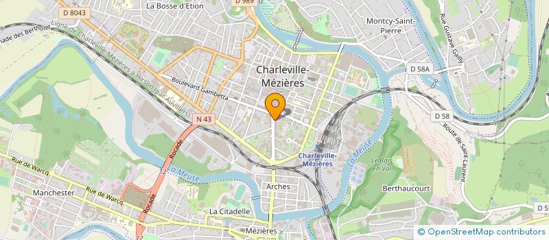 localisation de l'entreprise MONSIEUR BRUNO LANDRY  CHARLEVILLE-MEZIERES