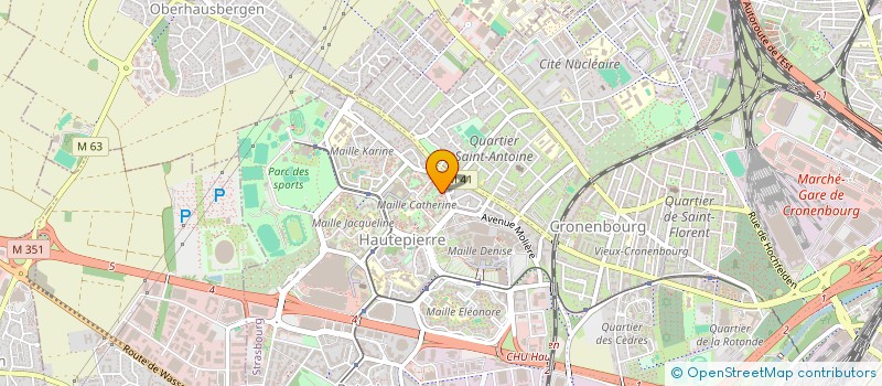 localisation de l'entreprise MONSIEUR BRUNO LANGER à STRASBOURG