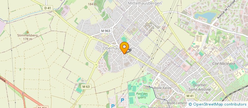 localisation de l'entreprise MONSIEUR BRUNO LANGEVIN  OBERHAUSBERGEN