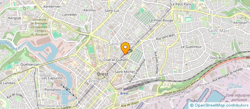 localisation de l'entreprise MONSIEUR BRUNO LANGONNE à BREST