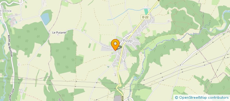 localisation de l'entreprise MONSIEUR BRUNO LANNIER  PIZAY