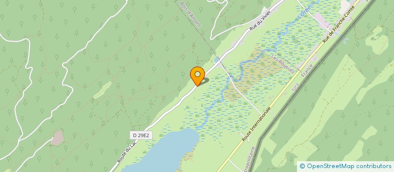 localisation de l'entreprise MONSIEUR BRUNO LANTENOIS  LES ROUSSES