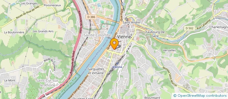 localisation de l'entreprise MONSIEUR BRUNO LANZA à VIENNE