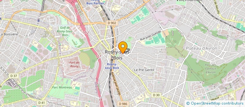 localisation de l'entreprise MONSIEUR BRUNO LANZONE à ROSNY-SOUS-BOIS