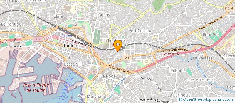 localisation de l'entreprise MONSIEUR BRUNO LANZONE  TOULON