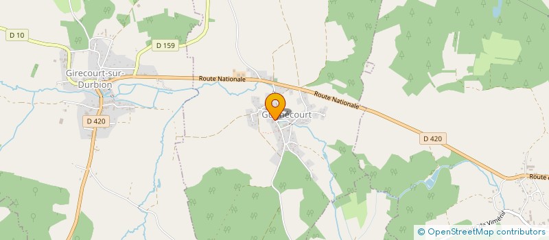 localisation de l'entreprise MONSIEUR BRUNO LAROCHE  GUGNECOURT