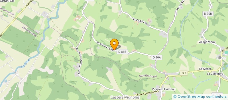 localisation de l'entreprise MONSIEUR BRUNO LARRIEU  MONTBERNARD