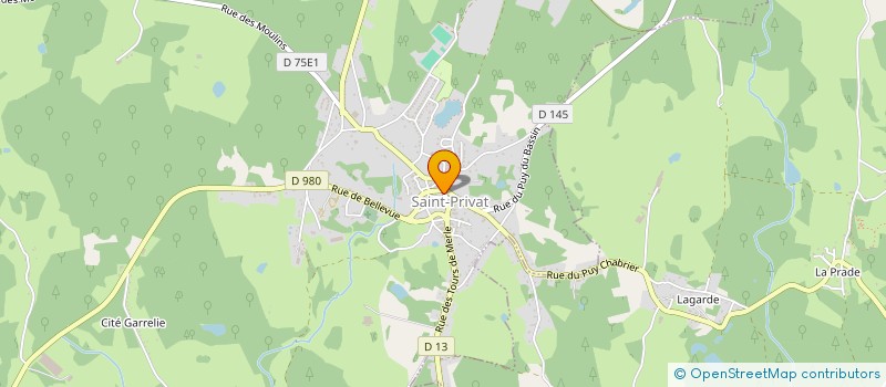 localisation de l'entreprise MONSIEUR BRUNO LASSUDRIE  SAINT-PRIVAT