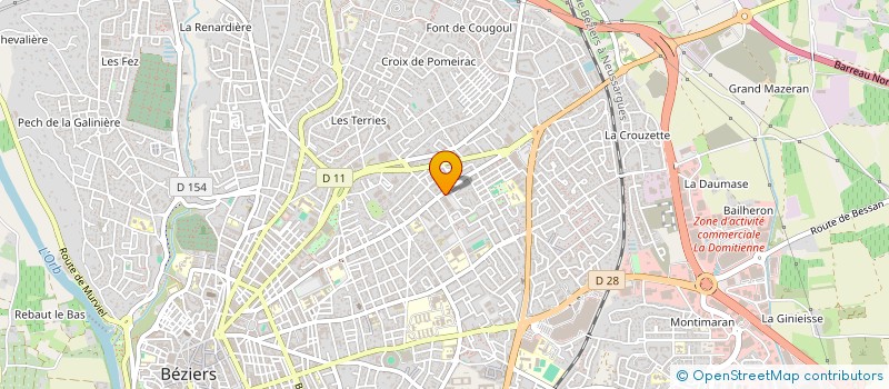 localisation de l'entreprise MONSIEUR BRUNO LAUREILLE à BEZIERS