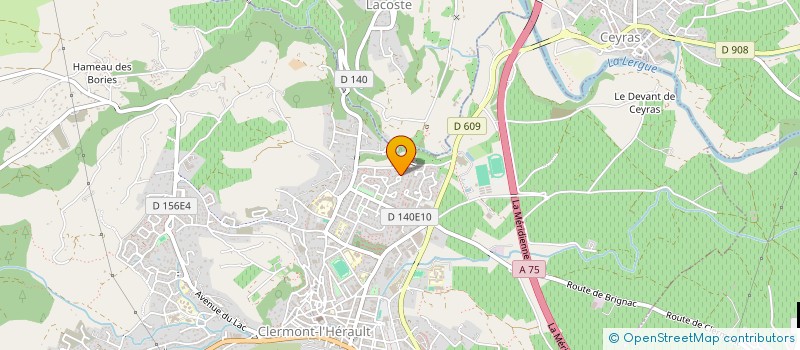 localisation de l'entreprise MONSIEUR BRUNO LAURENT  CLERMONT-L'HERAULT