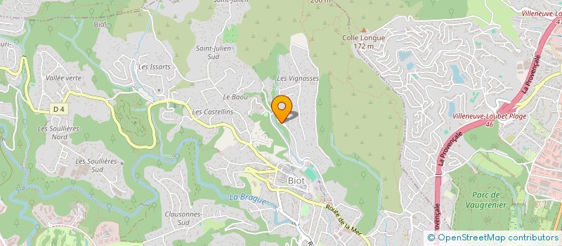 localisation de l'entreprise MONSIEUR BRUNO LAURENT  BIOT