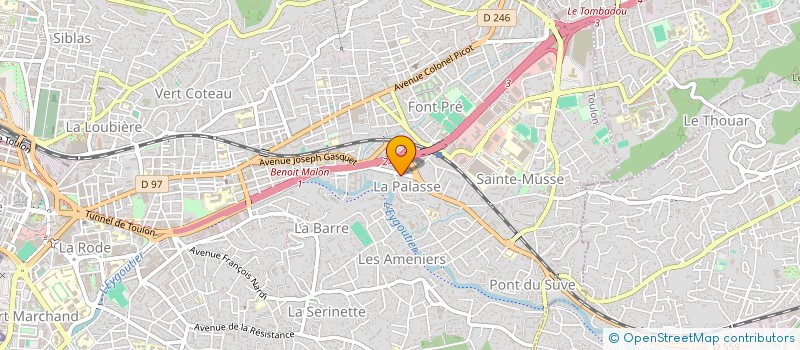 localisation de l'entreprise MONSIEUR BRUNO LAURET à TOULON