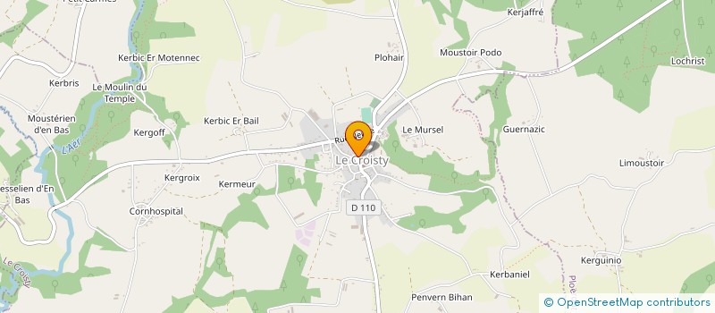 localisation de l'entreprise MONSIEUR BRUNO LAVAREC à LE CROISTY