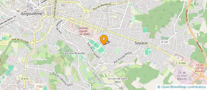 localisation de l'entreprise MONSIEUR BRUNO LAVELEE  SOYAUX