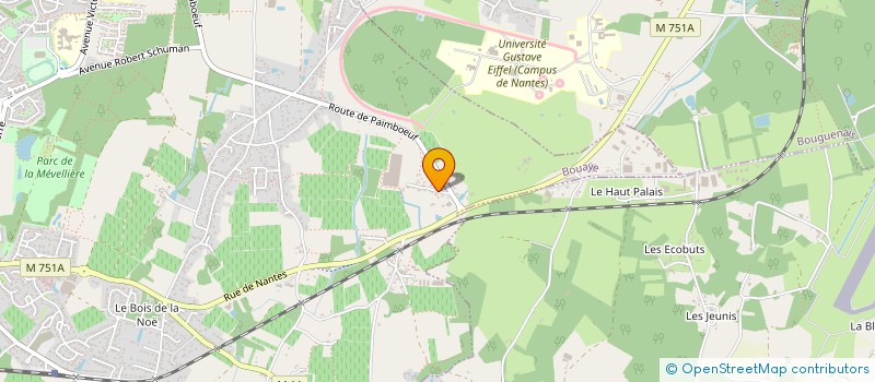 localisation de l'entreprise MONSIEUR BRUNO LAVIE à BOUAYE