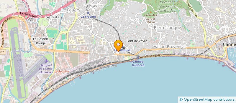 localisation de l'entreprise MONSIEUR BRUNO LAVOYER  CANNES