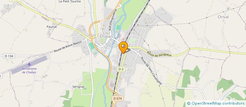localisation de l'entreprise MONSIEUR BRUNO LE FLOCH à CHALAIS