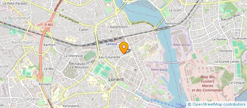 localisation de l'entreprise MONSIEUR BRUNO LE FUR  LORIENT