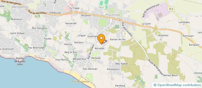 localisation de l'entreprise MONSIEUR BRUNO LE GALL  PLOUHINEC