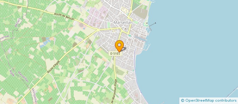 localisation de l'entreprise MONSIEUR BRUNO LE GOUIC à MARSEILLAN