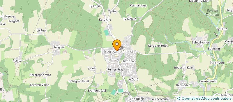 localisation de l'entreprise MONSIEUR BRUNO LE HELLARD  INZINZAC-LOCHRIST