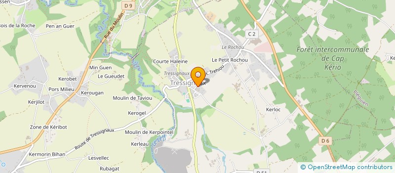 localisation de l'entreprise MONSIEUR BRUNO LE MANCHEC  TRESSIGNAUX