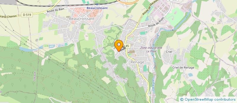 localisation de l'entreprise MONSIEUR BRUNO LEAL DE SOUSA  RENAGE