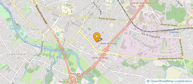localisation de l'entreprise MONSIEUR BRUNO LEBEAUPIN à VERTOU